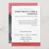 MODERNES, ROTES FOTO-WORKSHOP EINLADEN VORLAGE (Vorne/Hinten)