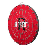 Modernes rotes Karton Dartscheibe (Vorderseite rechts)