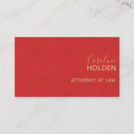 Modernes Rotes Kies Leder Textur Beruflich Visitenkarte