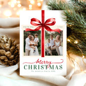 Modernes rotes minimalistisches Frohe Weihnachten