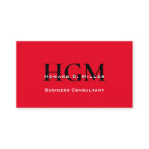 Modernes, rotes Monogramm-Logo