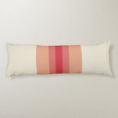 Modernes, rotes Muster Seitenschläferkissen (Rückseite)