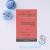 MODERNES ROTES NAVY FOTO-VORLAGENKLASSEN-WORKSHOP FLYER (Einzeln)