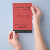 MODERNES ROTES NAVY FOTO-VORLAGENKLASSEN-WORKSHOP FLYER (Handgriff)