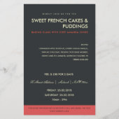 MODERNES ROTES SCHWARZES FOTO-VORLAGSKONSOURG FLYER (Vorne)