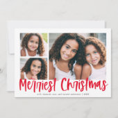 Modernes Rotes Skript Einfachste Weihnachten 3 Fot (Vorderseite)