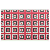 Modernes, rotes und schwarzes geometrisches Muster Stoff (Fat Quarter (45,7 x 55,9 cm))