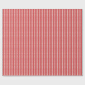 Modernes, rotes und weißes Weihnachtsgebälk Geschenkpapier (Flach)