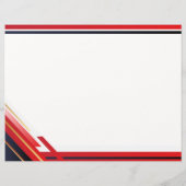 Modernes rotes Zertifikat für berufliche Leistunge (Rückseite)