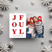 Modernes Rotfröhliches Foto Weihnachten