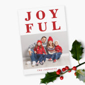 Modernes Rotfröhliches Foto Weihnachten