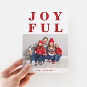 Modernes Rotfröhliches Foto Weihnachten