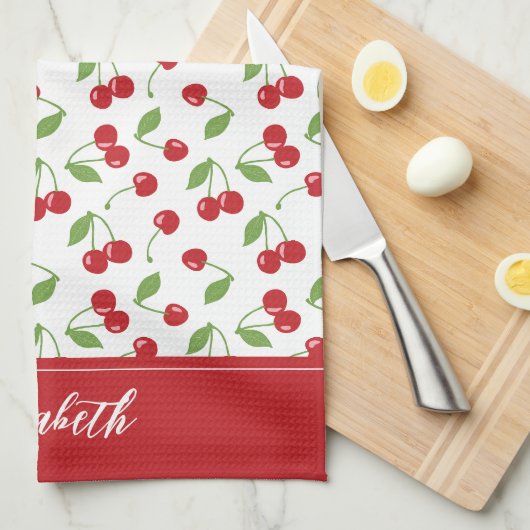 Modernes Rotkrebsmuster Backen Geschirrtuch (Viertel Falte)