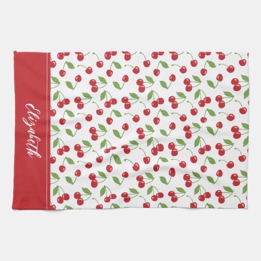 Modernes Rotkrebsmuster Backen Geschirrtuch (Horizontal)