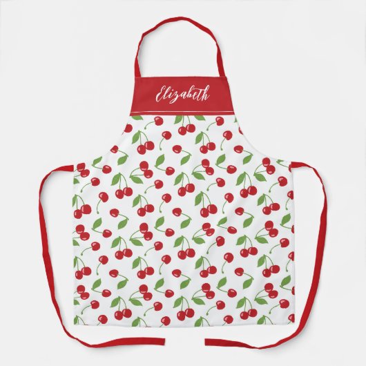 Modernes Rotkrebsmuster Backen Schürze (Vorderseite)
