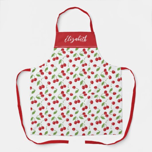 Modernes Rotkrebsmuster Backen Schürze (Vorderseite)