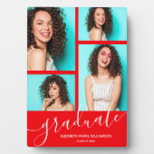 Modernes Rotkreuz-Foto Fotoplatte (Vorderseite)