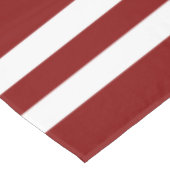 Modernes Rotstreifenmuster Tischdecke (Schrägansicht)