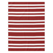 Modernes Rotstreifenmuster Tischdecke (Vorderseite)