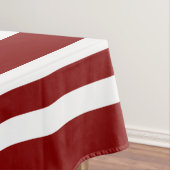 Modernes Rotstreifenmuster Tischdecke (Beispiel)