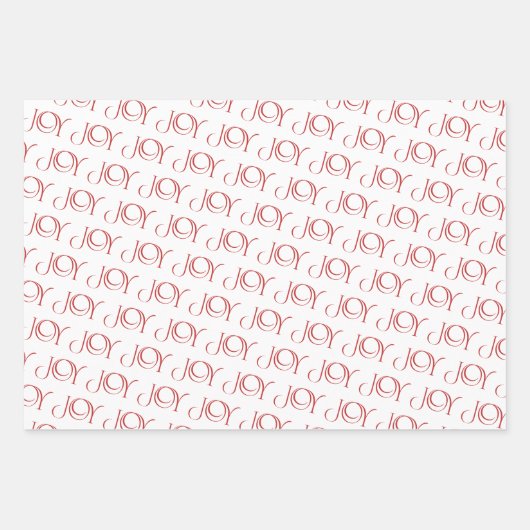 Modernes Rotweihnachtsmuster Geschenkpapier Set (Vorderseite)