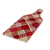 Modernes, rotweißes, Kariertes Muster Schneidebrett (Ecke)