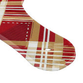 Modernes, rotweißes, Kariertes Muster Schneidebrett (Ecke)