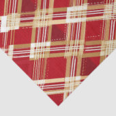 Modernes, rotweißes, Kariertes Muster Seidenpapier (Ausschnitt)