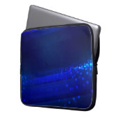 Modernes Royal Blue Abstrakt Lines Laptop Sleeve (Vorderseite Links)