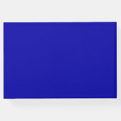 Modernes Royal Blue Silver Glitzer Script Gästebuch (Rückseite)