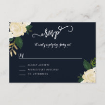 Modernes RSVP für Botanische Hochzeiten