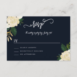 Modernes RSVP für Botanische Hochzeiten