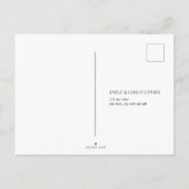 Modernes RSVP für die Wildblume Watercolor Einladungspostkarte (Rückseite)