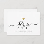Modernes RSVP für Minimalistische Hochzeiten + 4 A (Vorne/Hinten)