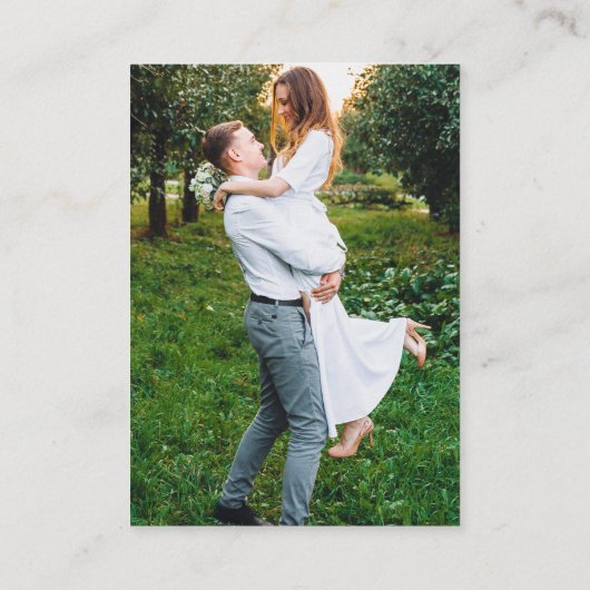 Modernes RSVP QR Overlay-Foto für Minimalistische Begleitkarte (Rückseite)