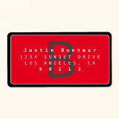 Modernes Rücksendesiegel Adressaufkleber