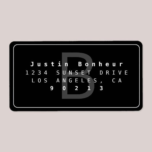 Modernes Rücksendesiegel Adressaufkleber