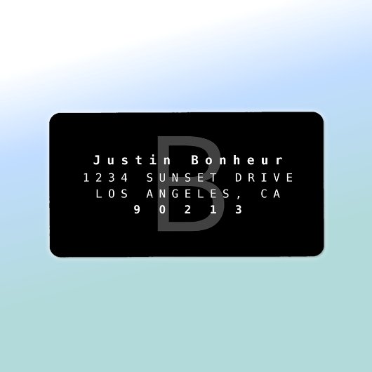 Modernes Rücksendesiegel Adressaufkleber