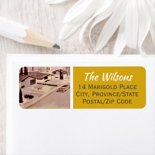 Modernes Rücksendesiegel Mitte des Jahrhunderts (Insitu)