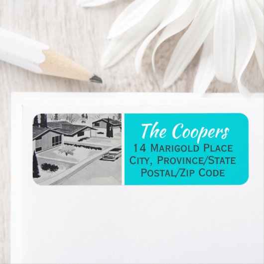 Modernes Rücksendesiegel Mitte des Jahrhunderts (Insitu)