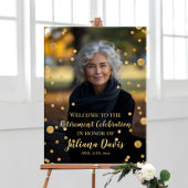 Modernes Ruhestandswillingszeichen mit Foto Poster