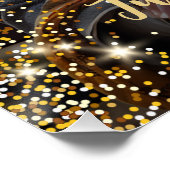 Modernes Ruhestandswillingszeichen mit Foto Poster (Ecke)