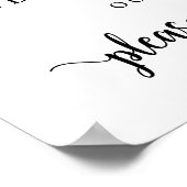 Modernes rustikales Abendessen bei Hochzeit Probe Poster (Ecke)