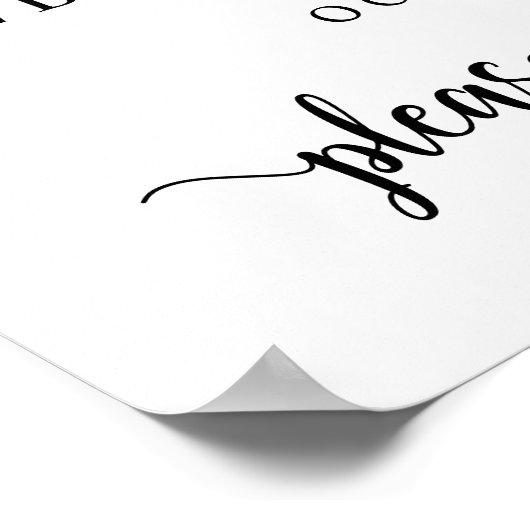 Modernes rustikales Abendessen bei Hochzeit Probe  Poster (Ecke)