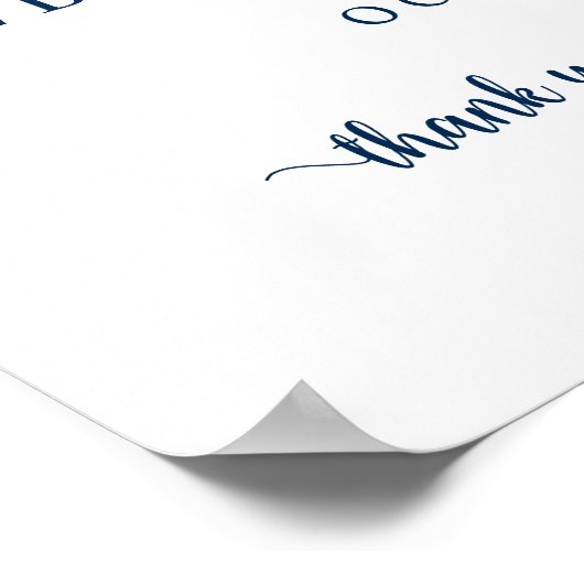 Modernes rustikales Abendessen bei Hochzeit Probe  Poster (Ecke)