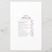 Modernes Rustikales Baby-Duschspiel (Rückseite)