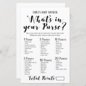 Modernes Rustikales Baby-Duschspiel (Vorne/Hinten)