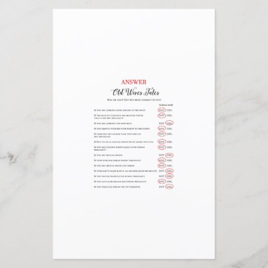 Modernes Rustikales Baby-Duschspiel (Rückseite)