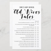 Modernes Rustikales Baby-Duschspiel (Vorne/Hinten)