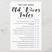 Modernes Rustikales Baby-Duschspiel (Vorderseite)